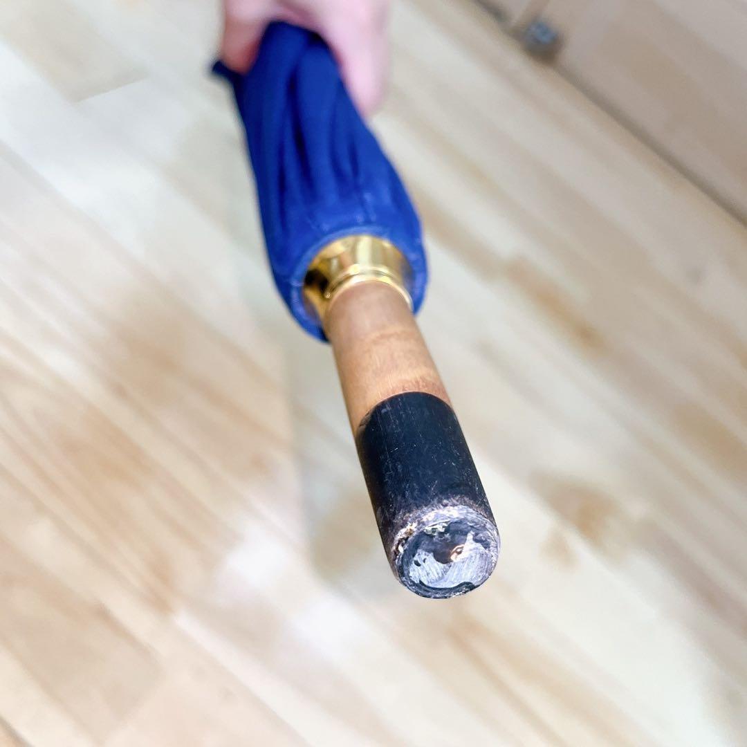 HERMES エルメス 傘 ネイビー