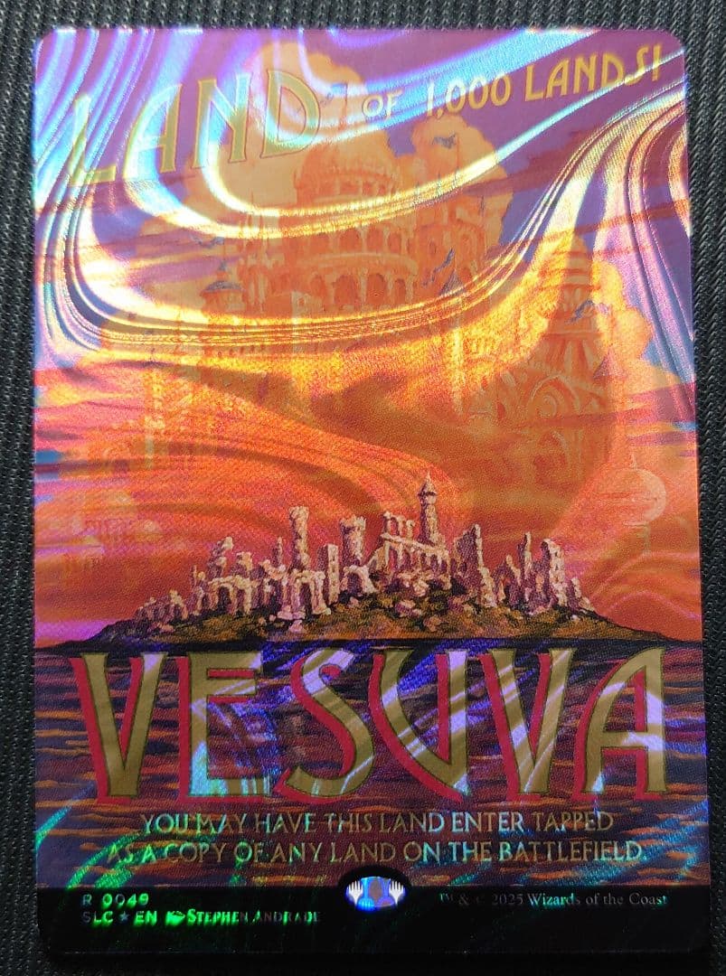 mtg 稀少個体 ハローFOIL フルアート ヴェズーヴァ 英語 sld slc