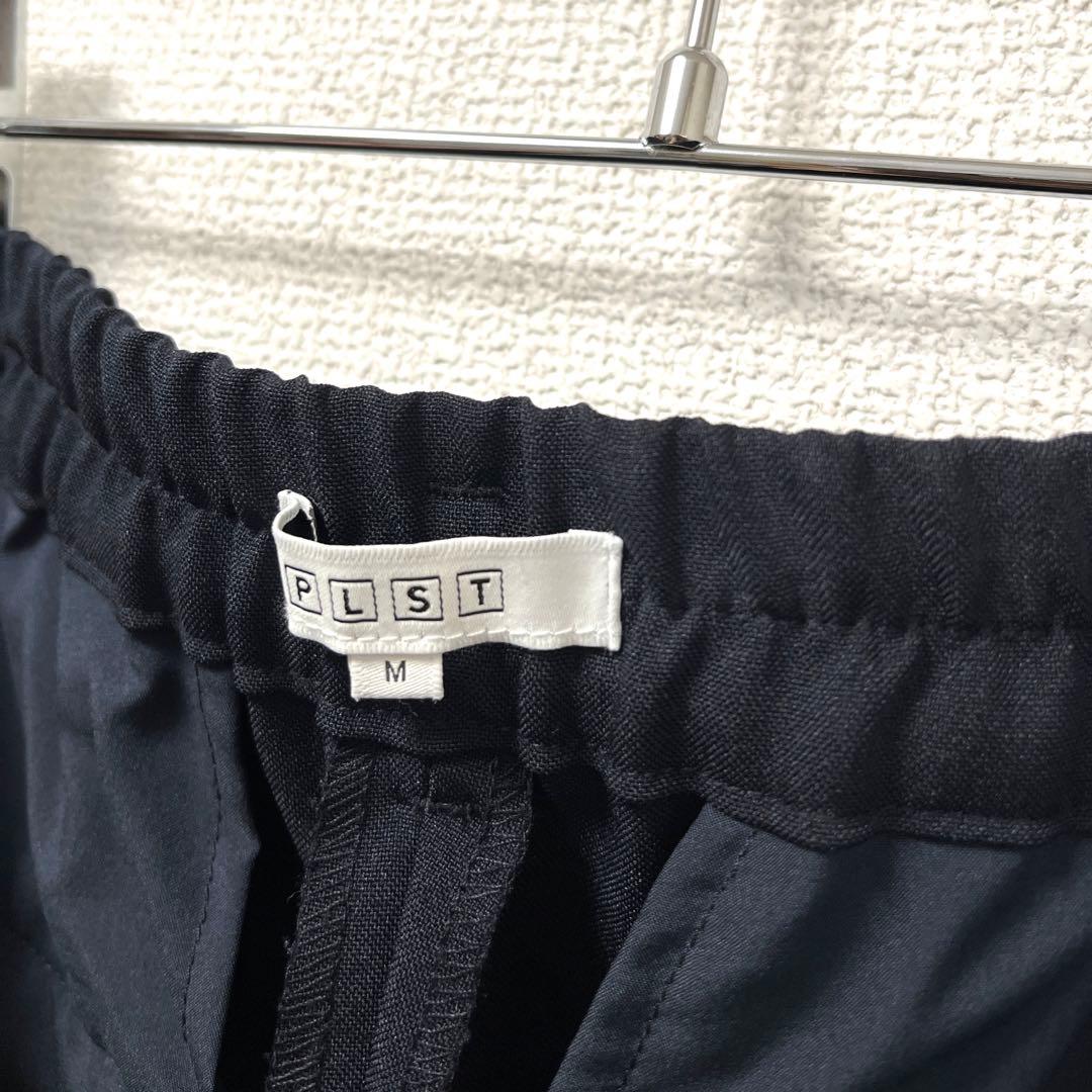 プラステ　セットアップ　スーツ　レディース　ネイビー　ノーカラー 卒業式