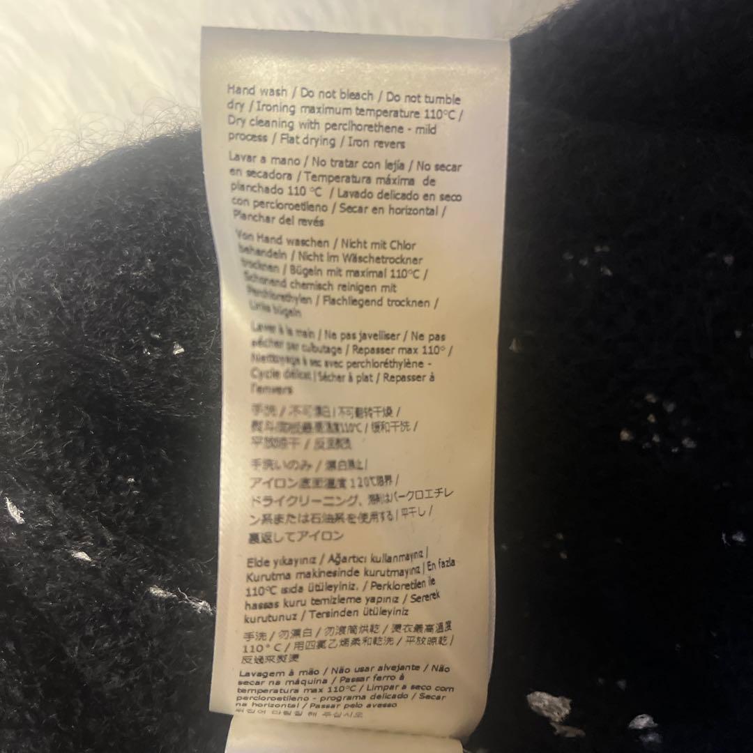 FENDI 黒 ドット柄 長袖ニットセーター