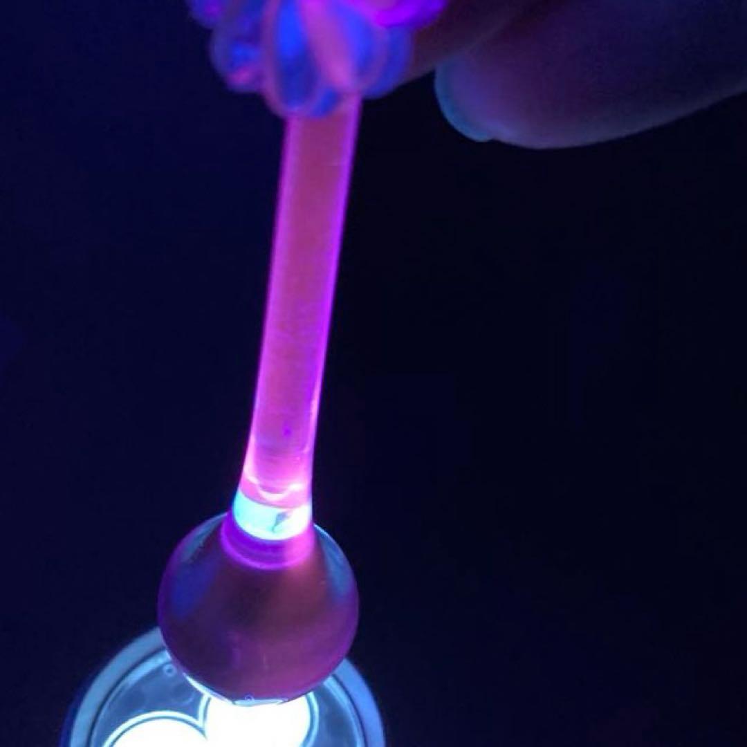 シャンデリア　1920年　フランス（青と虹）アンティーク　オパールセント