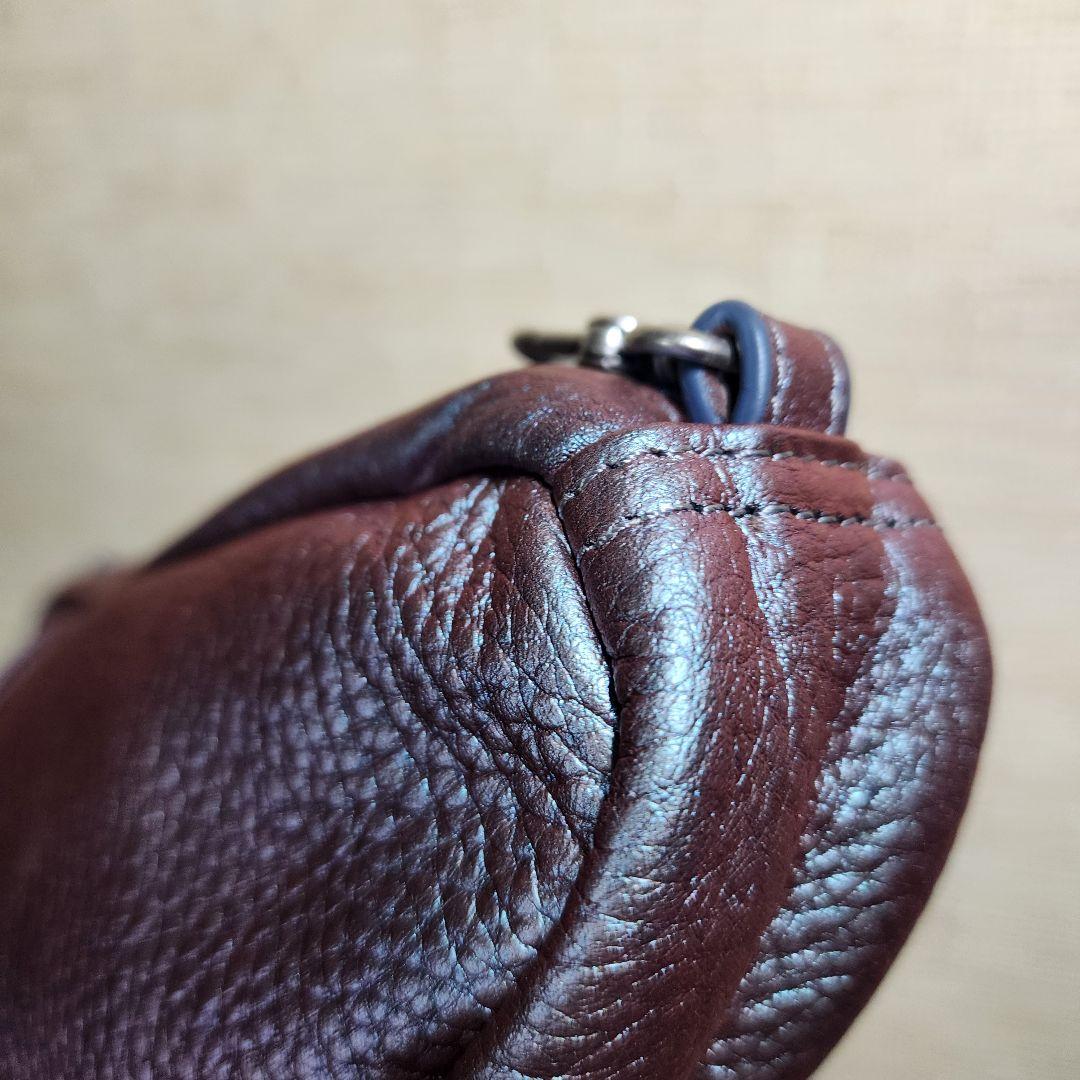 【美品】HEALTHY BACK BAG レザー バッグレット メタリック