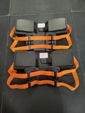 リアライン　コア①トレーニング・パワーベルト ブラック・オレンジ