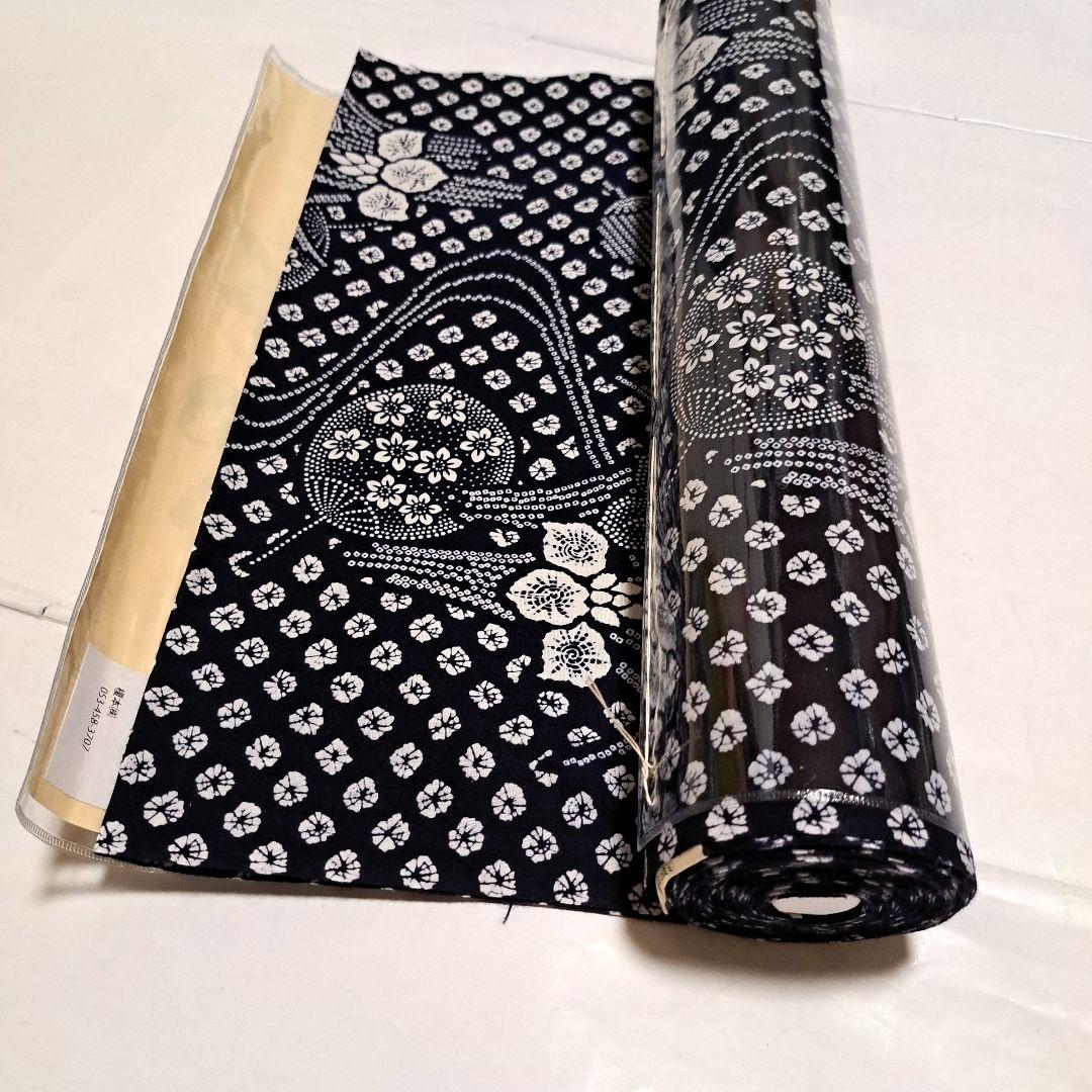 No.5399　浴衣　綿　絞り風　反物　着物　新品未使用