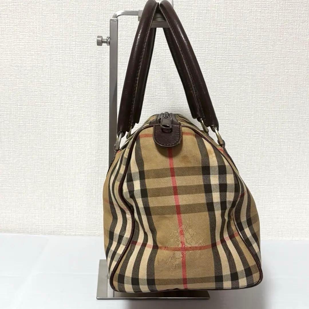 正規品 鑑定済 Burberrys ミニボストンバッグ ノバチェック a81