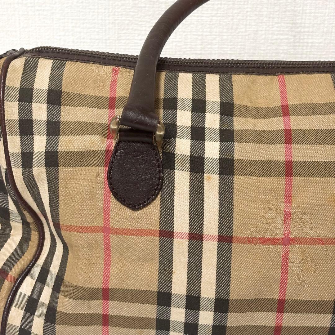 正規品 鑑定済 Burberrys ミニボストンバッグ ノバチェック a81