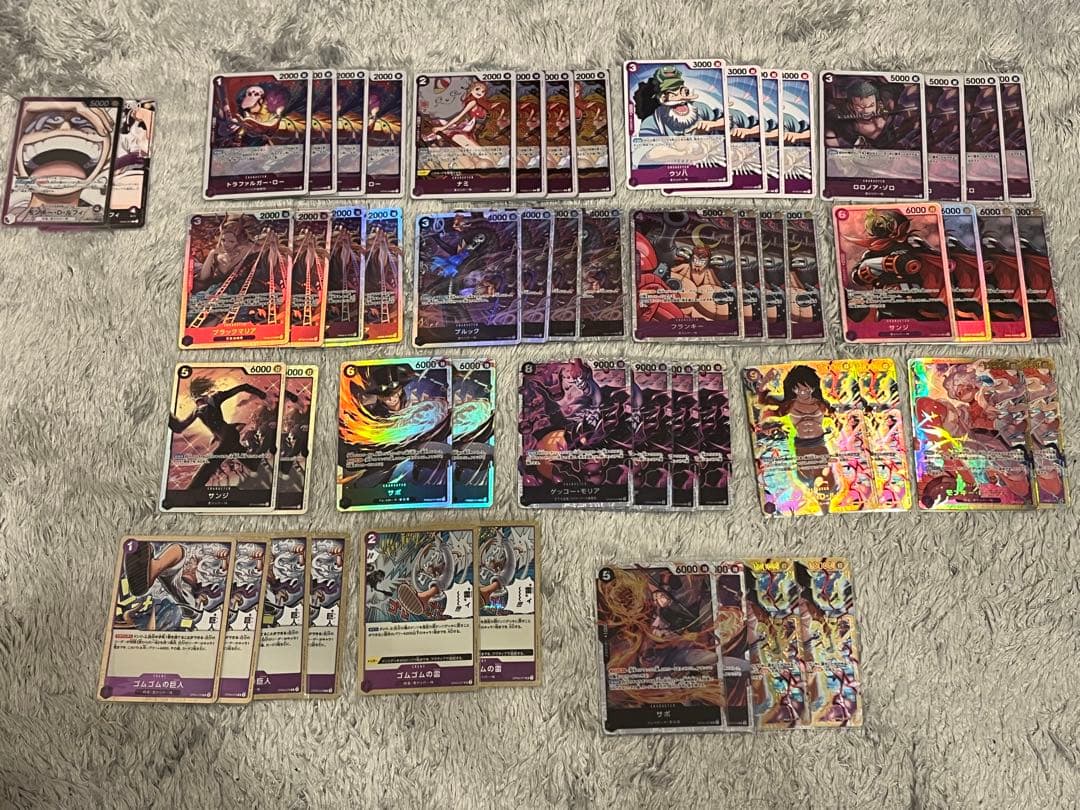 ONE PIECEカード 紫黒ニカ構築済みデッキ ギア5／レア多数／即プレイ可