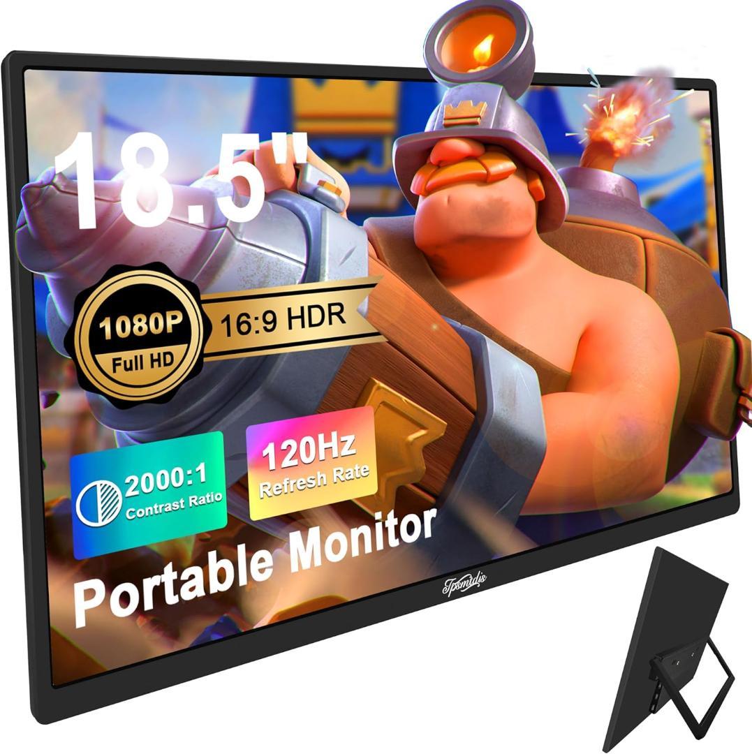 【開封済・未使用】Tpsmtdis　18.5インチポータブルモニター　ブラック②