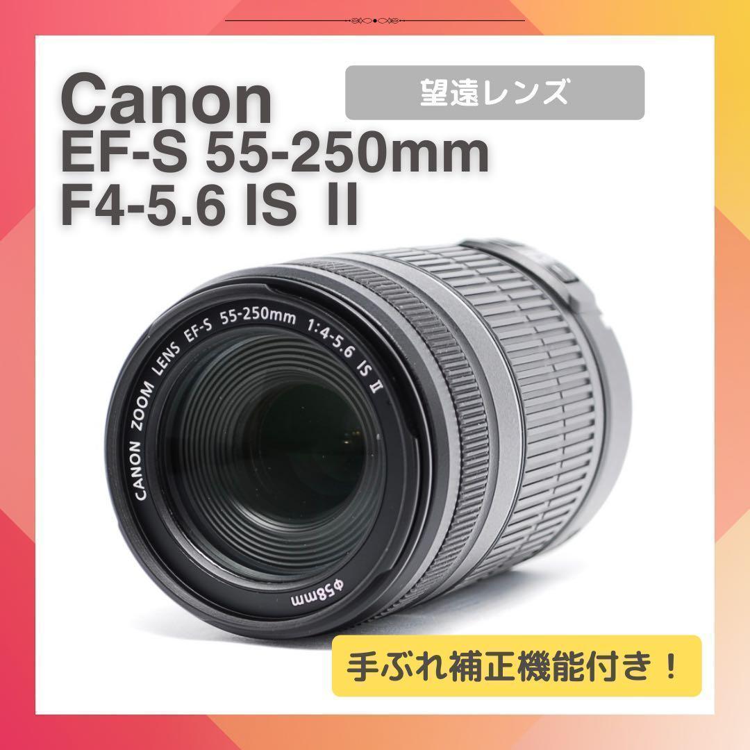 手ぶれ補正✨望遠レンズ✨Canon EF-S 55-250mm IS II✨