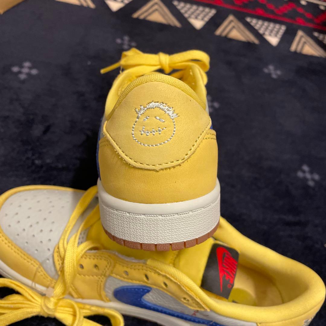 トラヴィススコット × ナイキ PS エアジョーダン1 ロー OG カナリー