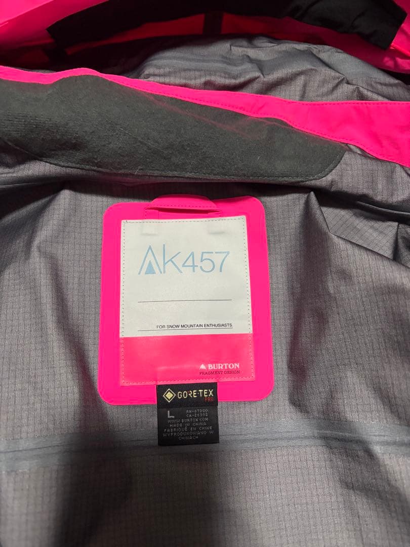 Burton AK457 Guide Jacket Neon Pink Lサイズ