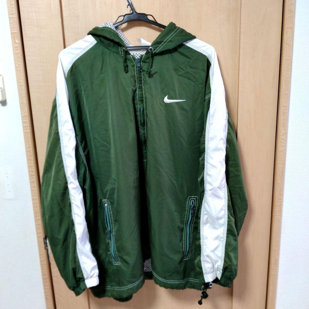 ナイキアンドレアガシビンテージ ウォームアップジャケットグリーン/ホワイト