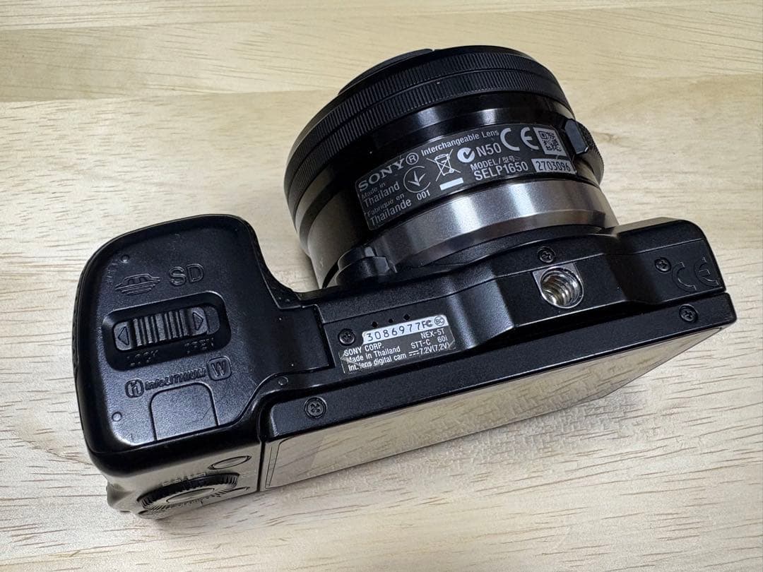 SONY NEX-5T ミラーレス一眼 16-50mm 専用ストロボ付