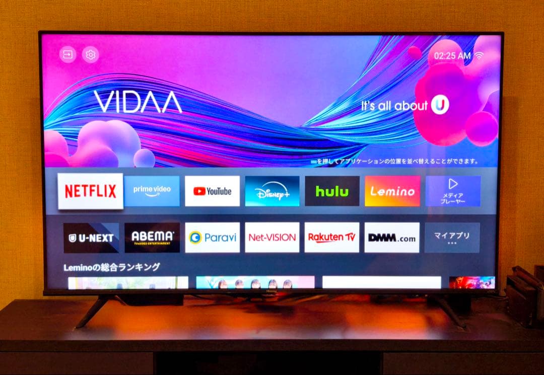 ハイセンス テレビ 4K 55インチ 55A6G