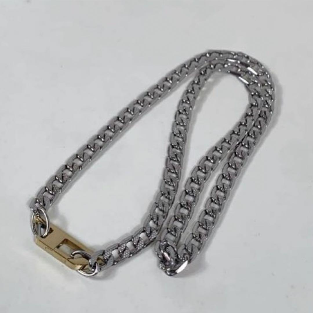 DEISEL ディーゼル　Dロゴネックレス　DX1343 スチール