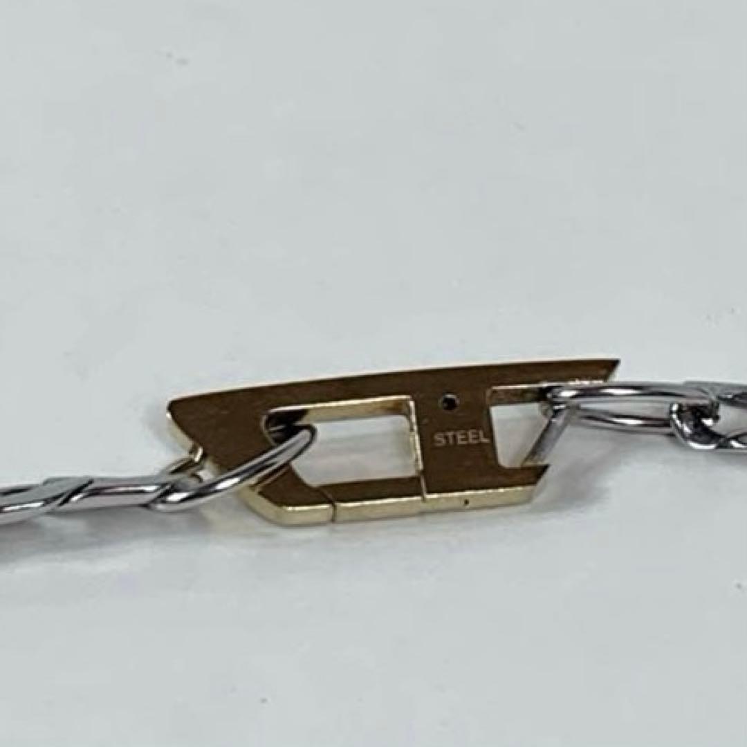 DEISEL ディーゼル　Dロゴネックレス　DX1343 スチール