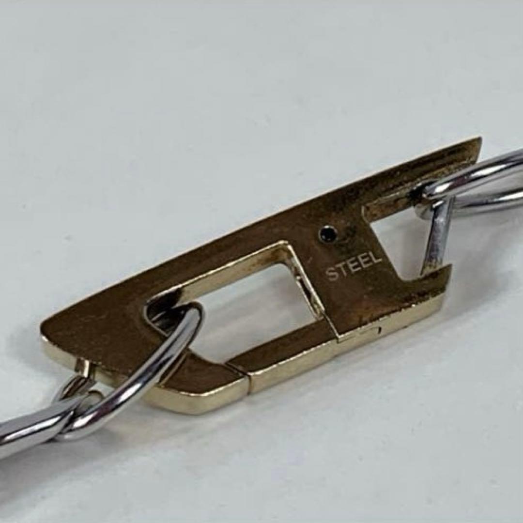 DEISEL ディーゼル　Dロゴネックレス　DX1343 スチール