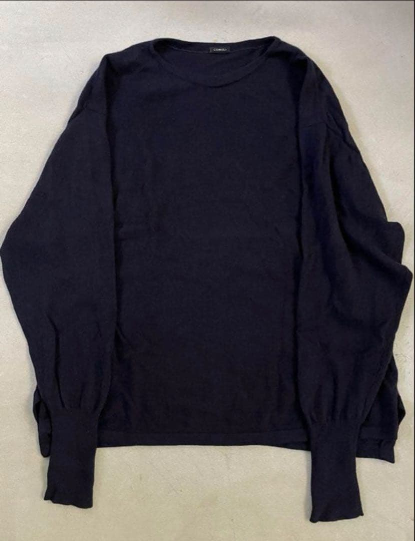 comoliコモリ カシミヤ コモリニット 22AW ネイビー