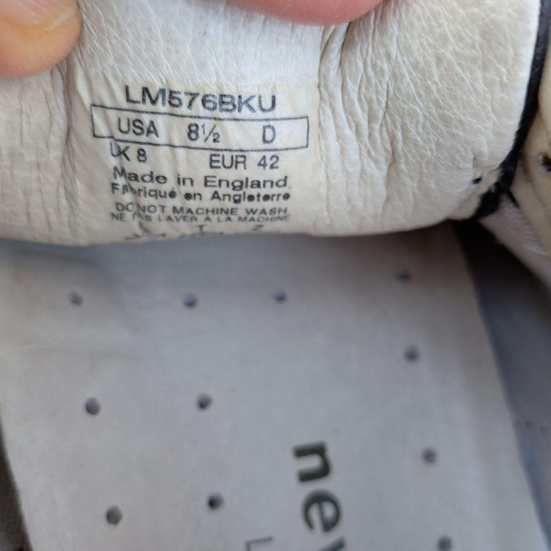 New Balance 576 　ブラック　レザー　スニーカー