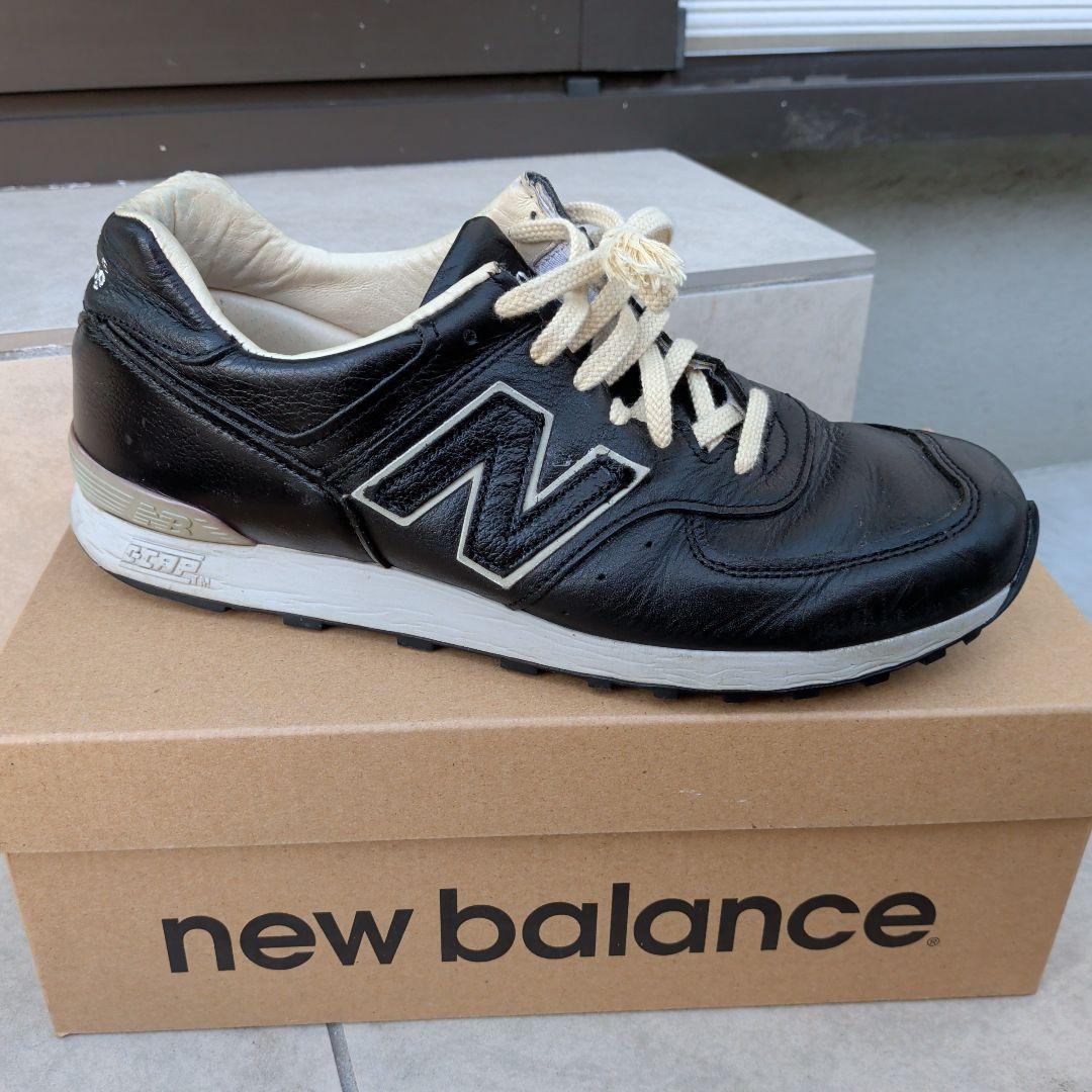 New Balance 576 　ブラック　レザー　スニーカー