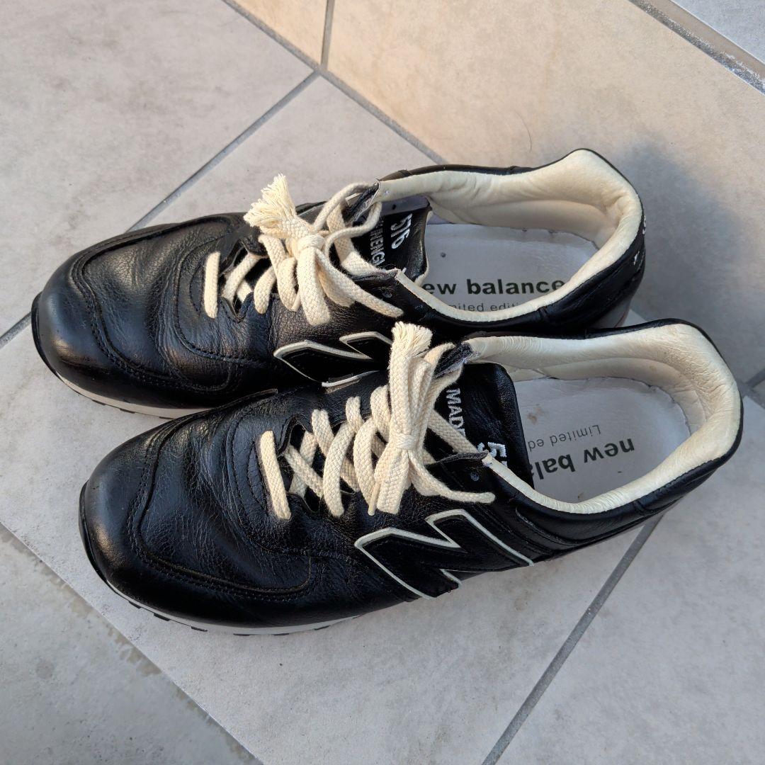 New Balance 576 　ブラック　レザー　スニーカー