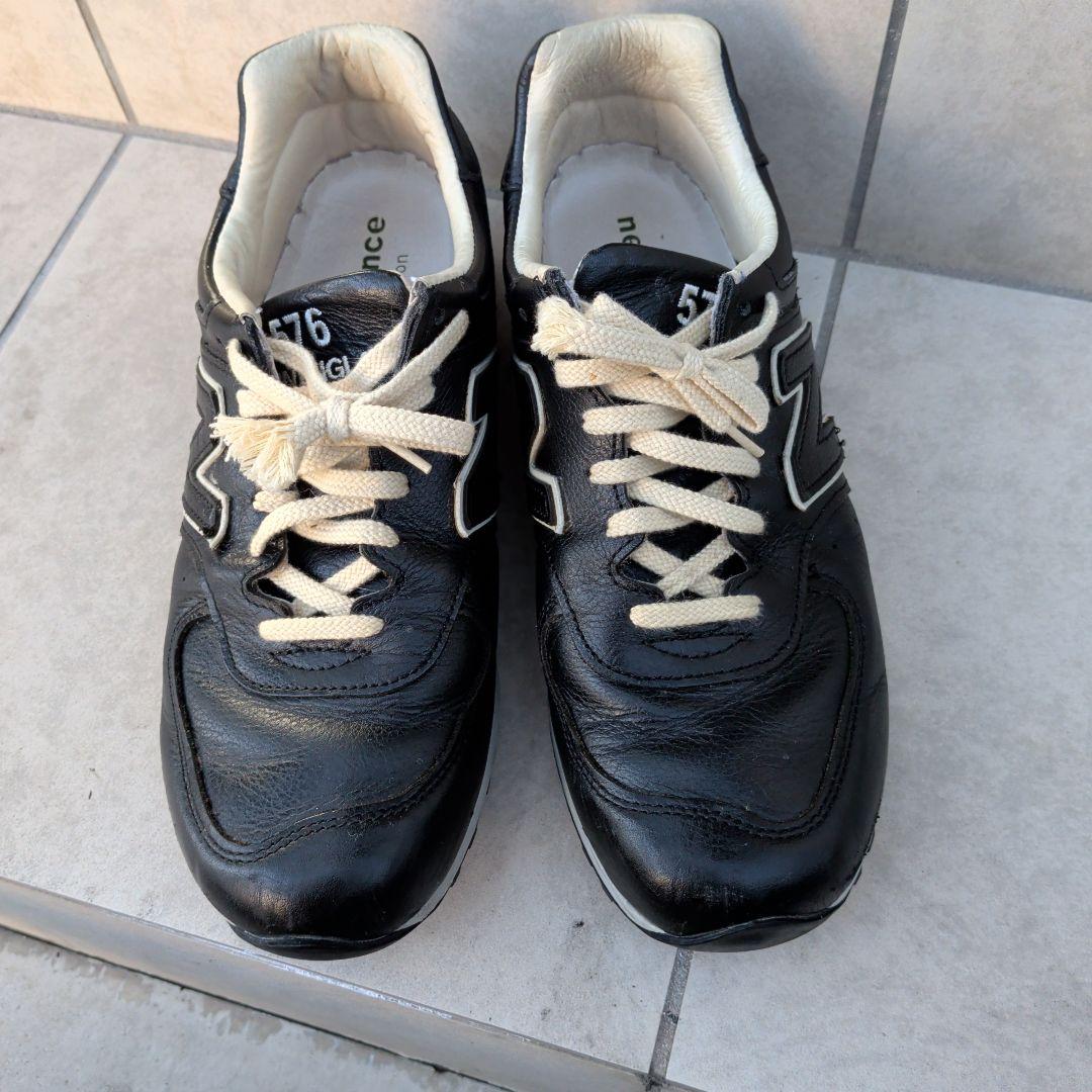 New Balance 576 　ブラック　レザー　スニーカー