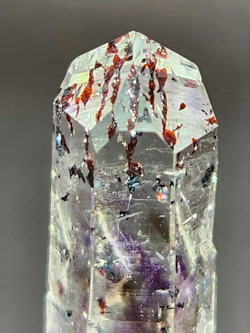 美品✨レピドクロサイト入り アメシスト ポイント