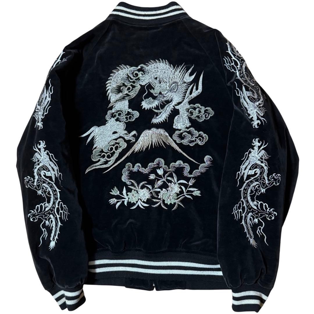 雰囲気系 Hoshihime 別珍 スカジャン スーベニアジャケット ブラック