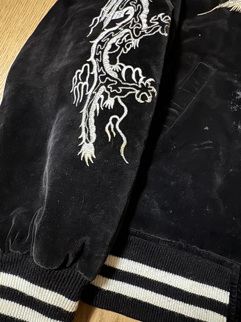 雰囲気系 Hoshihime 別珍 スカジャン スーベニアジャケット ブラック