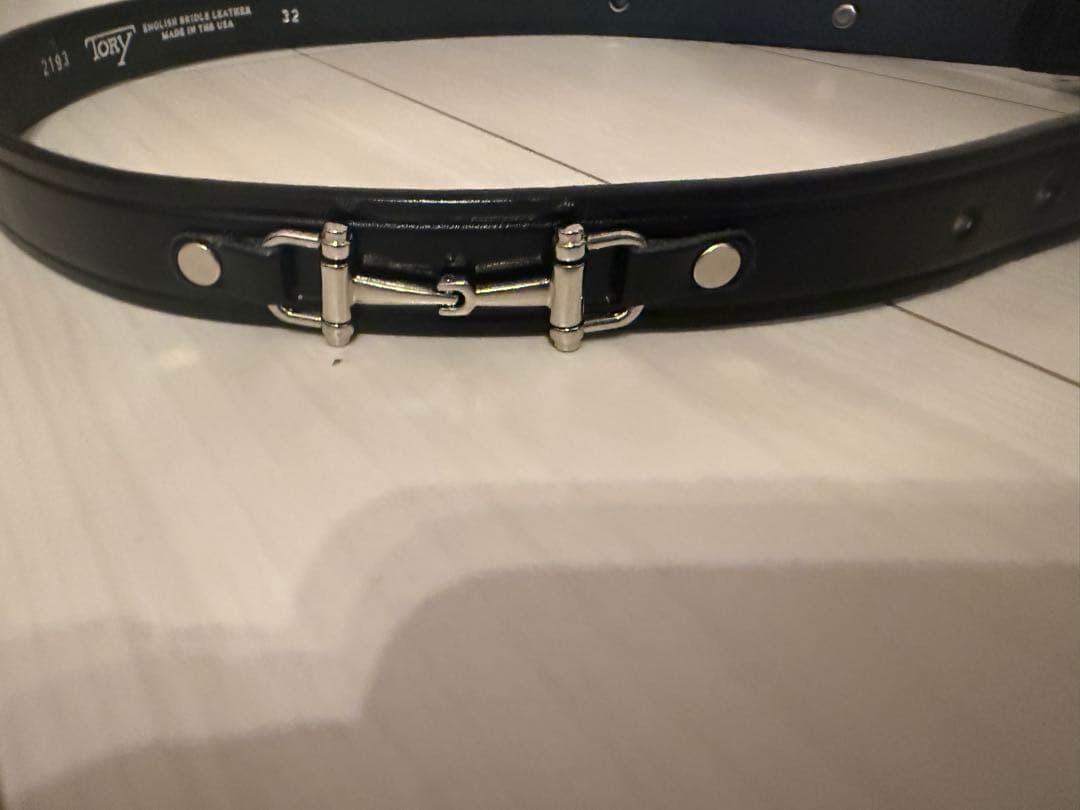 TORY Leather Co. シングルミドルレザー ベルト 32インチ