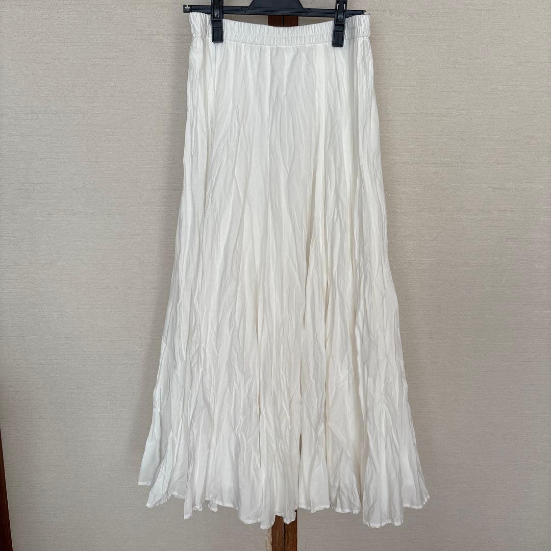 [mizuiro ind/ミズイロインド] ボリュームフレアロングスカート