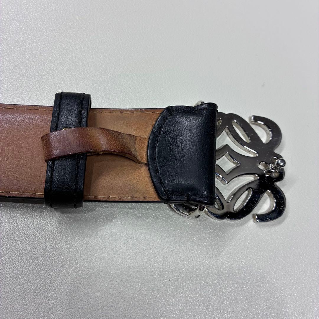 LOEWE アナグラム レザー ベルト 34-85