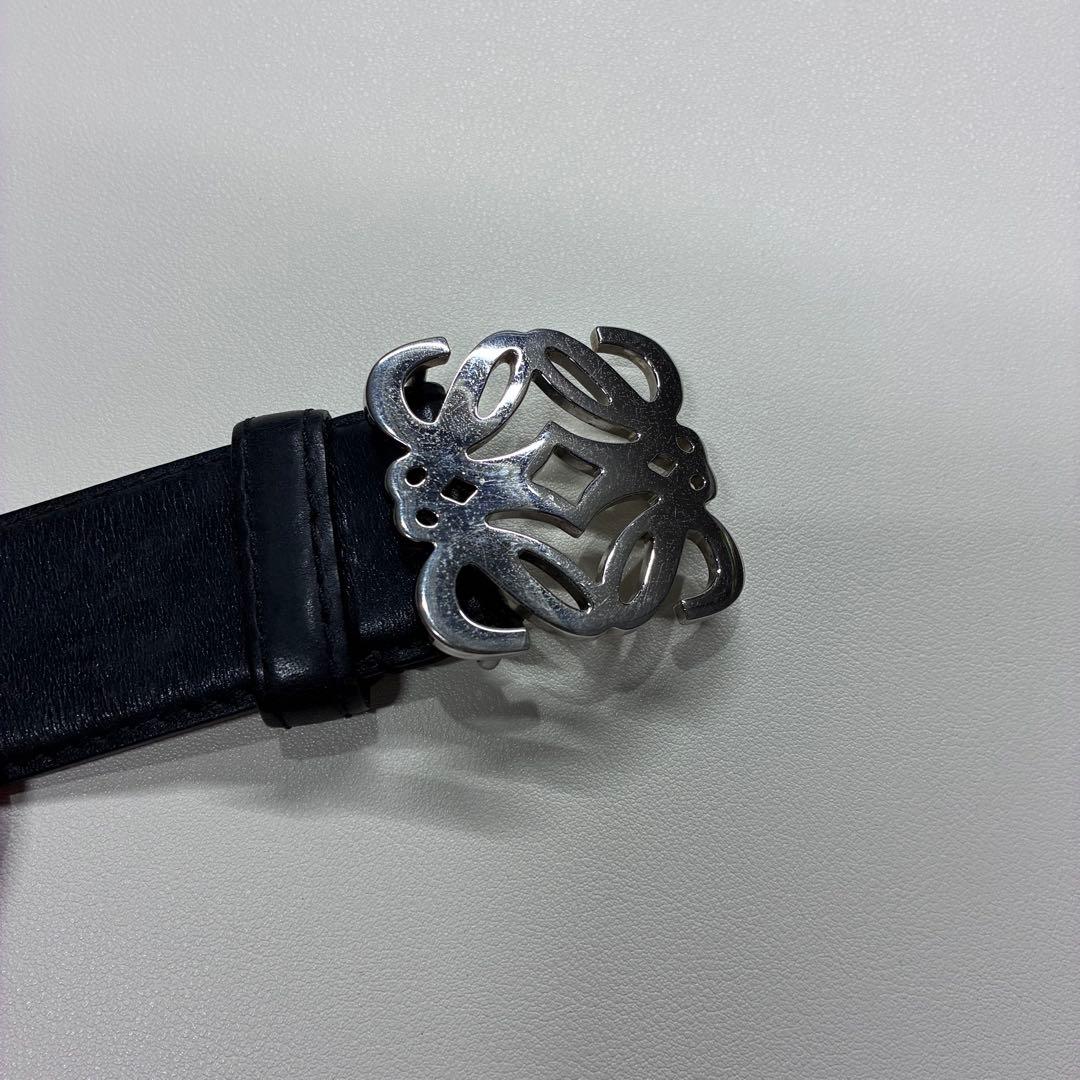 LOEWE アナグラム レザー ベルト 34-85