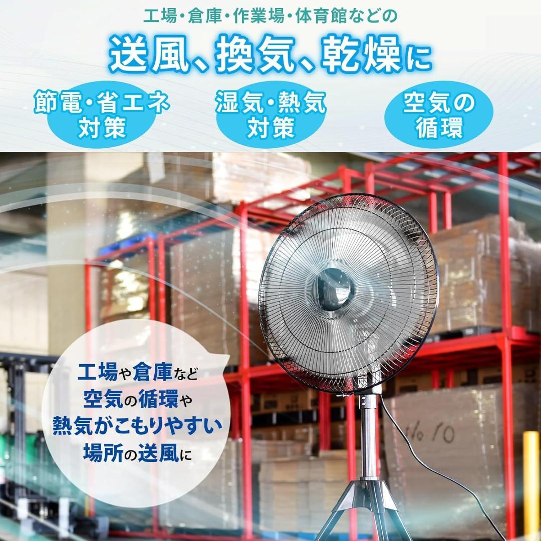 山善 業務用扇風機 全閉式 45㎝ 3段階 業務用 扇風機 HSE-Y45CA