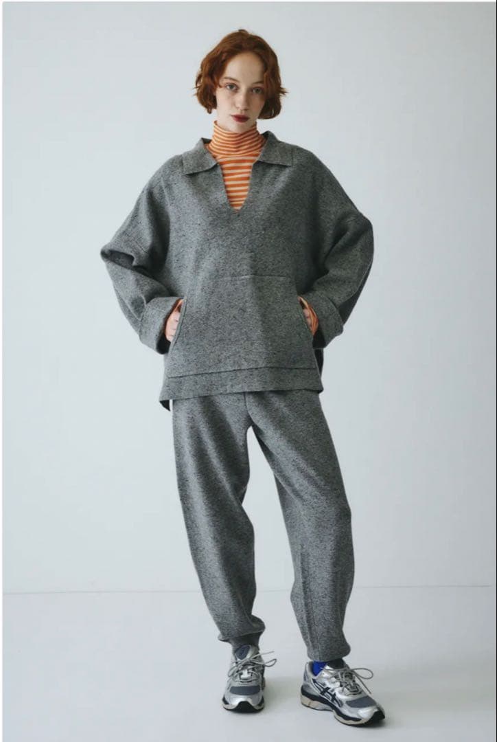 HeRIN.CYE ネッププルオーバーニットトップス/ニットパンツ上下セット