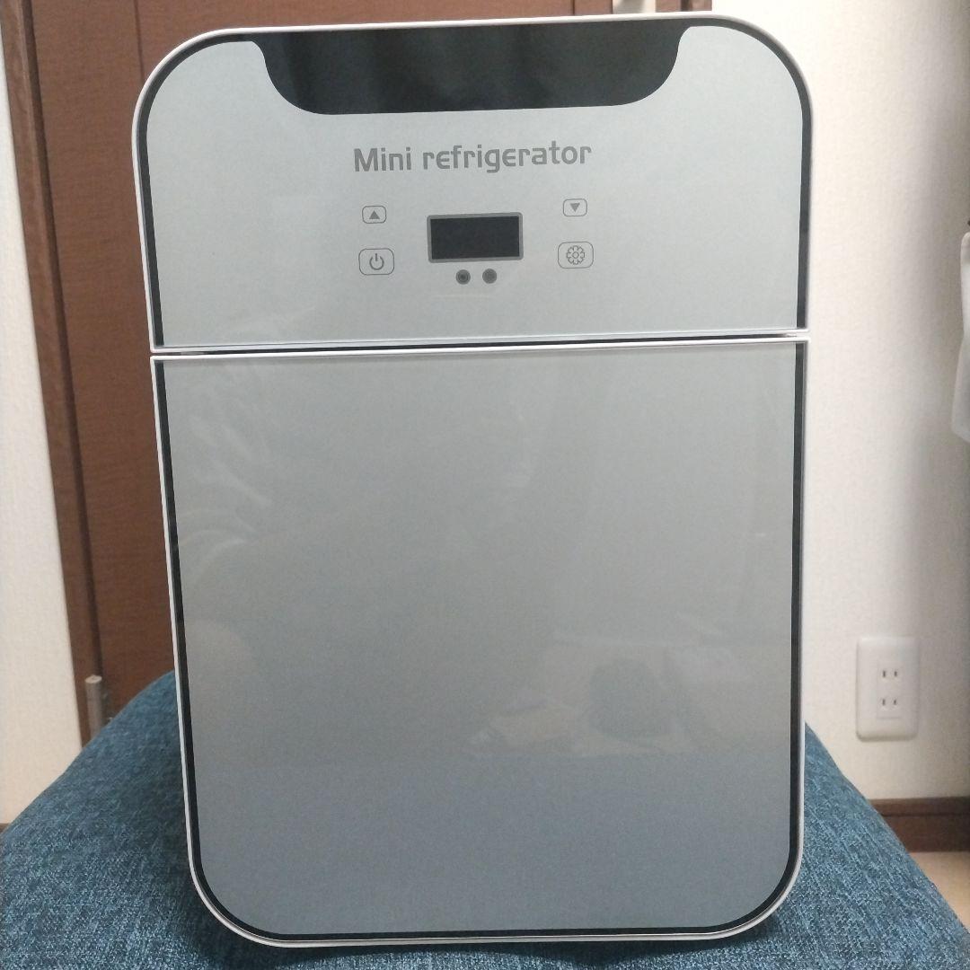 Mini Refrigerator シルバー 2段棚付き