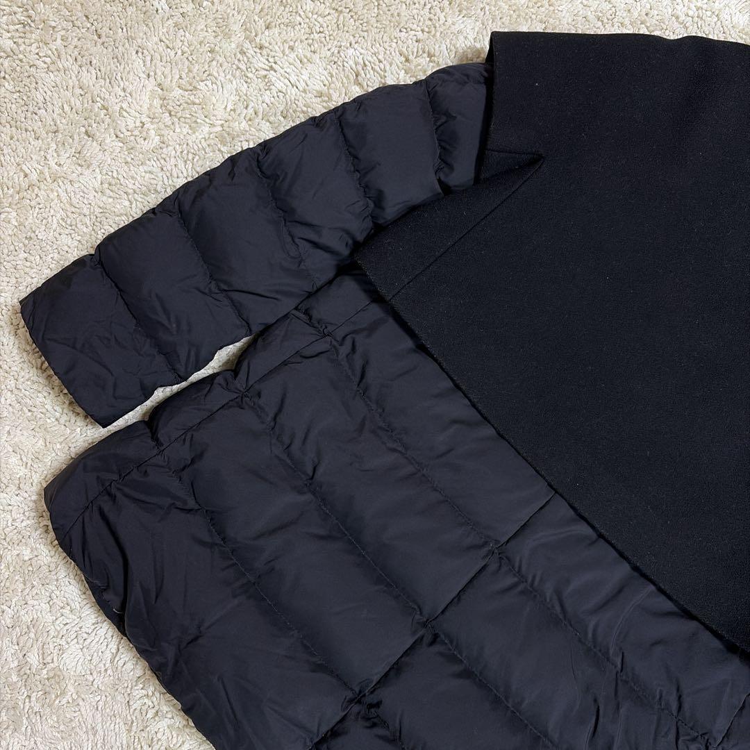 希少✨大きいサイズ 44 Herno ダウンコート 異素材 切り替え ドッキング