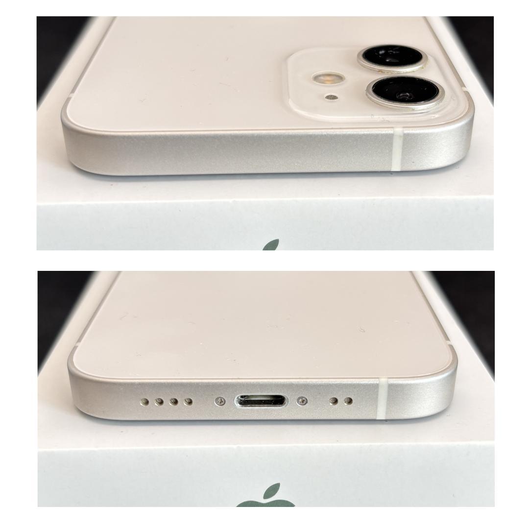 iPhone 12 mini ホワイト 64GB 新品バッテリー　液晶漏れ有り