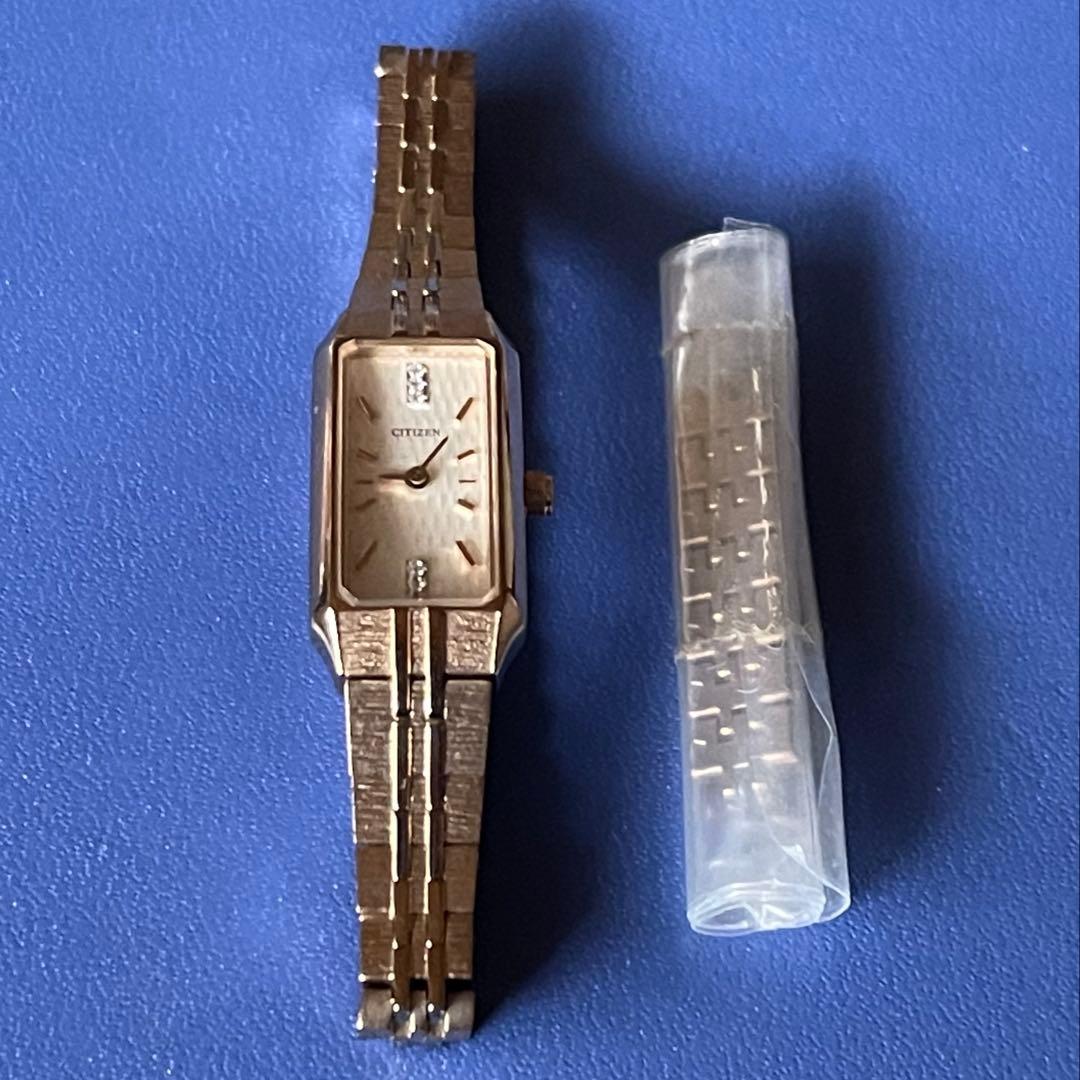 CITIZEN kii : シチズン 新古品 袋 x コマ付き 腕時計