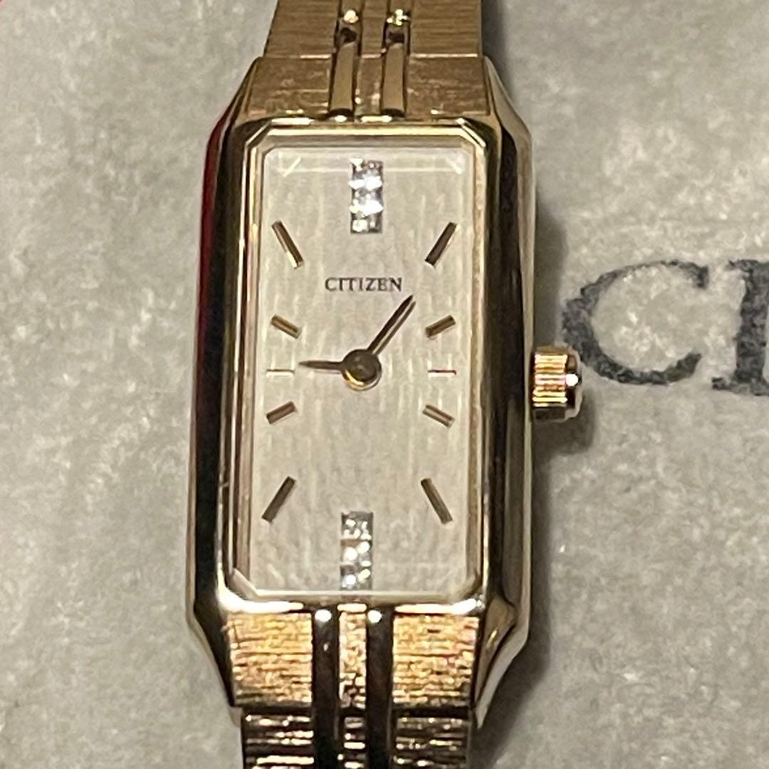 CITIZEN kii : シチズン 新古品 袋 x コマ付き 腕時計