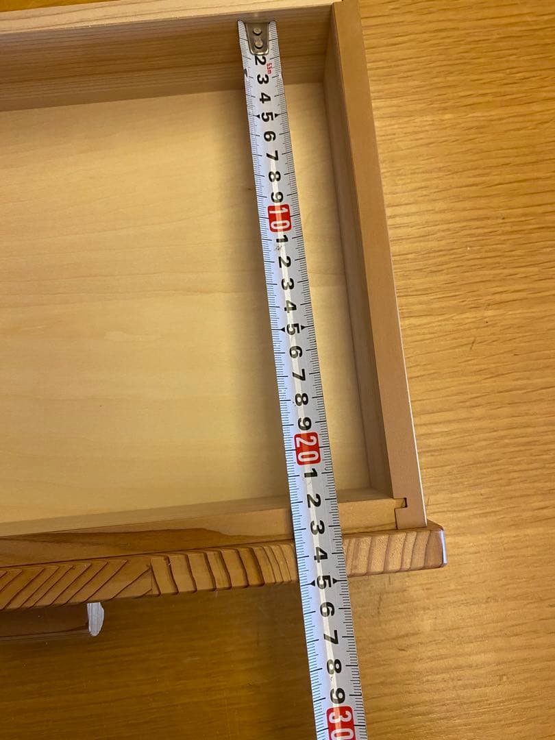 杉　矢羽模様の組子　小引き出し　※値下げしました！