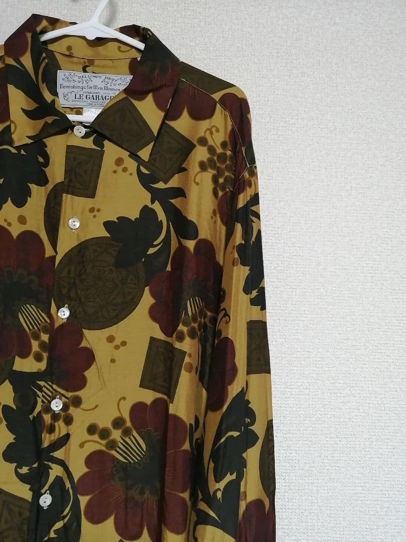 LE GARAGE 総柄 長袖シャツ Mサイズ フランス製
