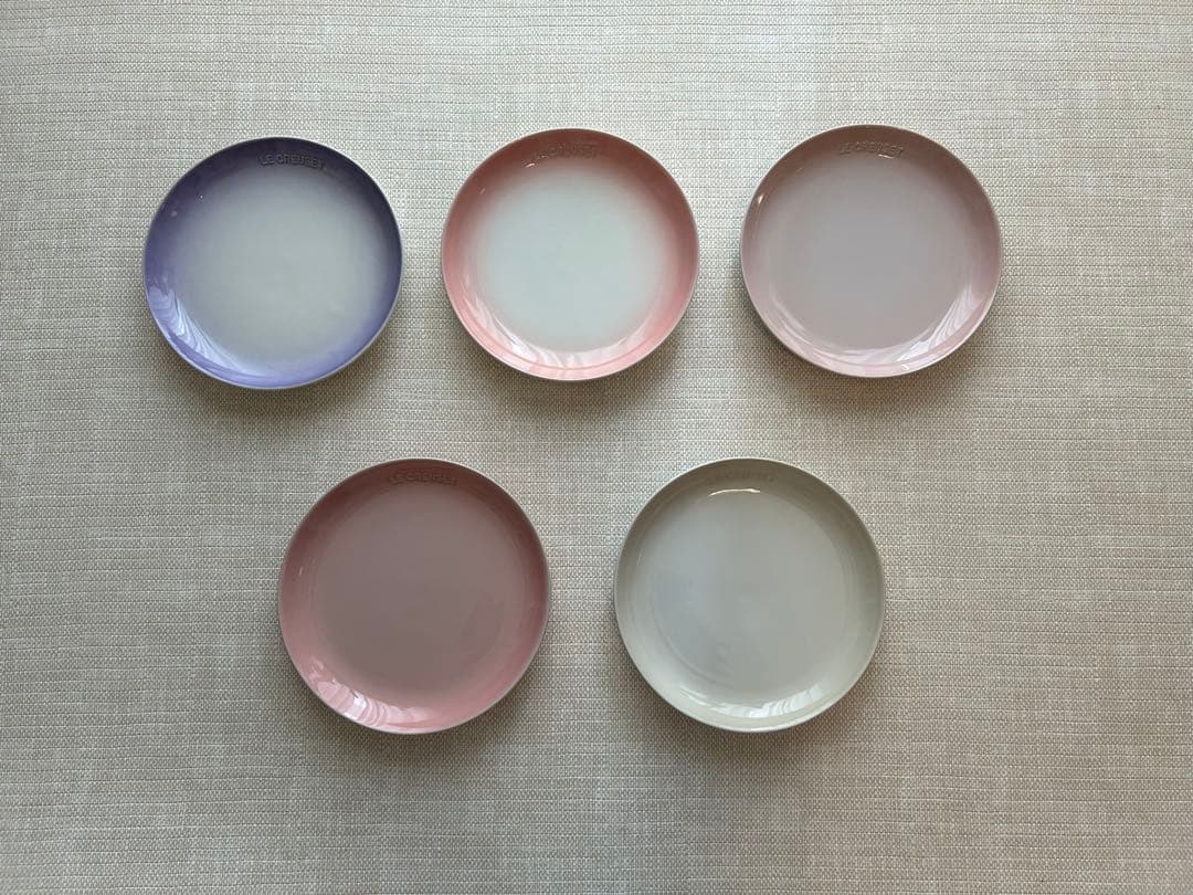 LE CREUSET スフィアプレート 22cm 5枚セット　ピンクコレクション
