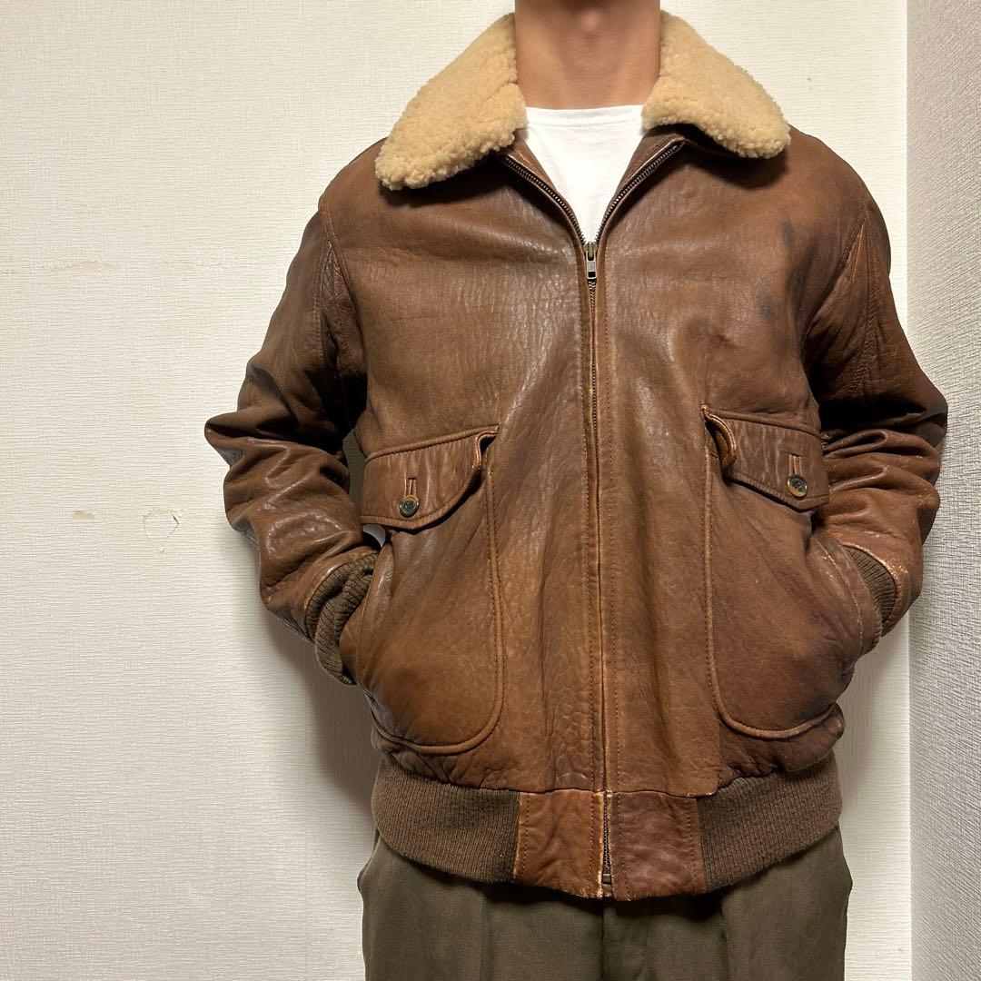 K*o様 BrooksBrothers シープレザーボンバージャケットG-1 A