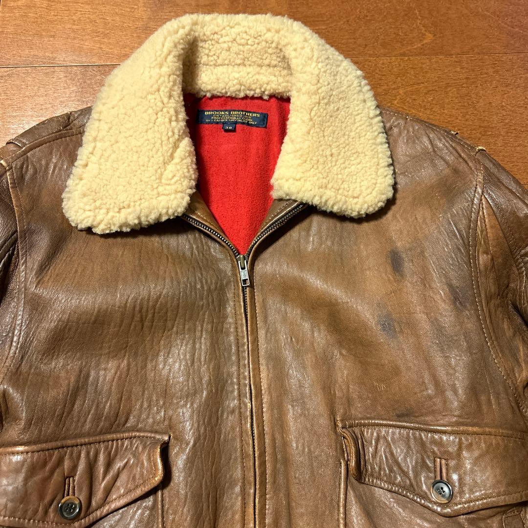 K*o様 BrooksBrothers シープレザーボンバージャケットG-1 A