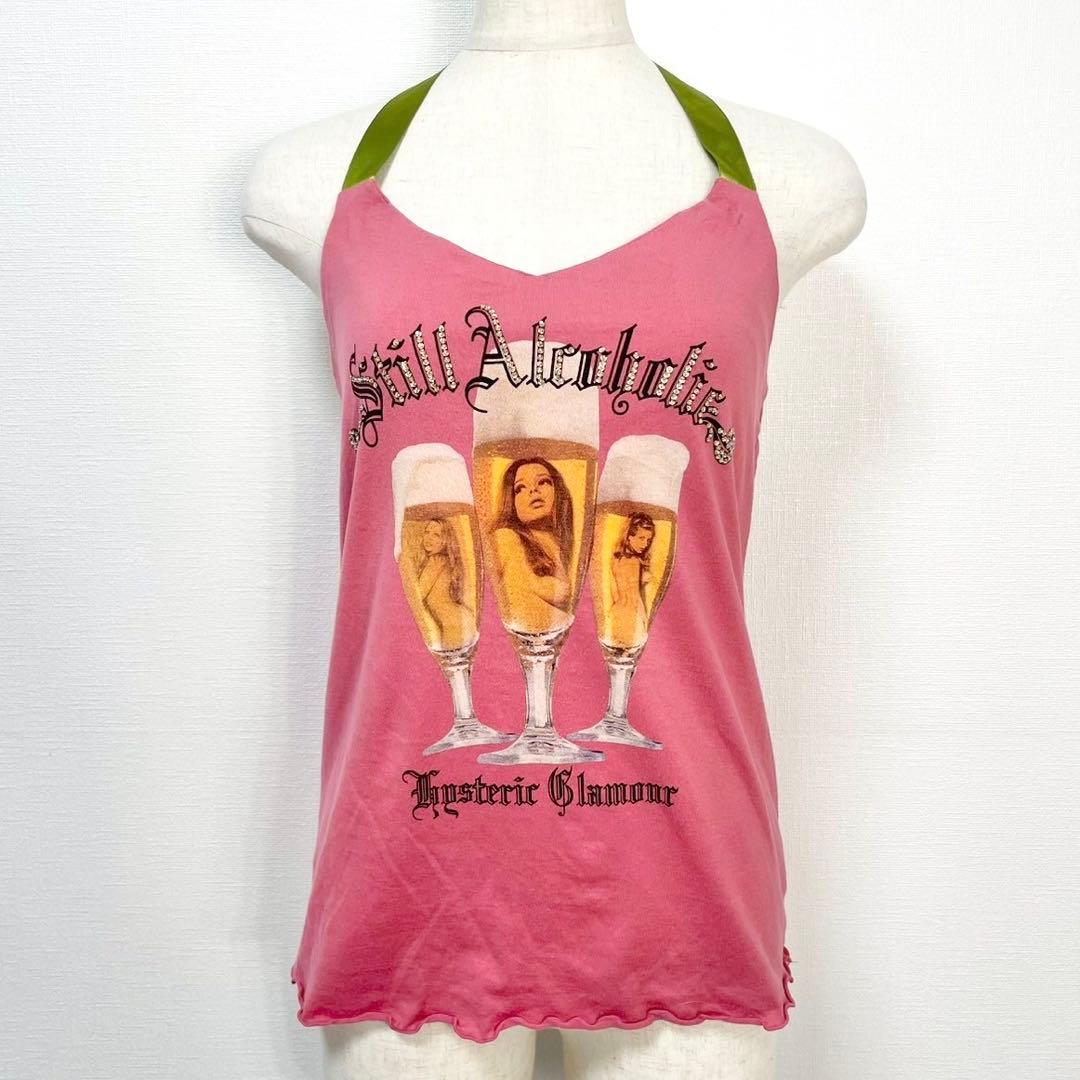 y2k❤️ 00s HYSTERIC GLAMOUR ラインストーン ガールロゴ