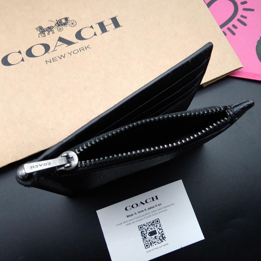 新作　新品　COACH　折り財布　メンズ　人気の小銭入れ付き