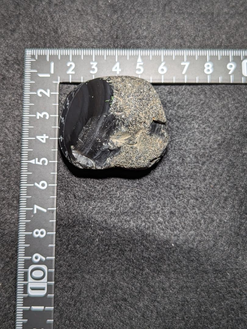 【研磨品】十勝石玲瓏　北海道産レインボーオブシディアン　十勝石　玲瓏石