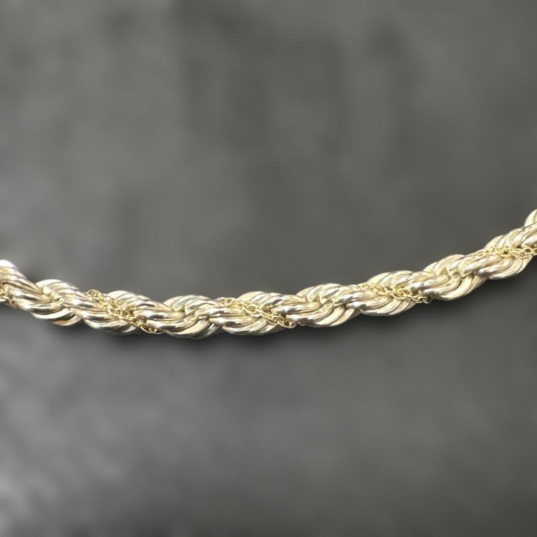 価格高騰中❗️ tiffany コンビ ツイストロープチェーン ビンテージ K18