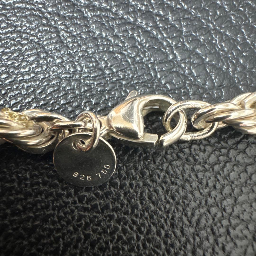 価格高騰中❗️ tiffany コンビ ツイストロープチェーン ビンテージ K18